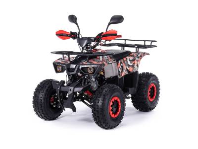 Квадроцикл детский Motax (Мотакс) ATV Grizlik Super LUX 125 красный камуфляж (машинокомплект)