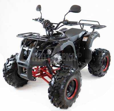 Квадроцикл детский Motax (Мотакс) ATV Grizlik - LUX 125 серый/желтый КМФ (машинокомплект)