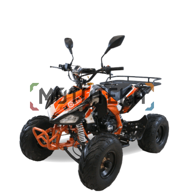 Квадроцикл детский Motax (Мотакс) ATV T - Rex LUX 125 (машинокомплект) белый/оранжевый