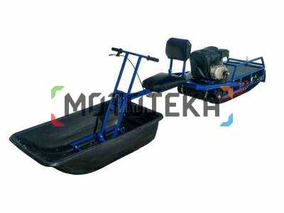 Мотобуксировщик с санным модулем Снежный регион Альбатрос XL 8 Loncin 8.5 л.с., с фарой, тележки