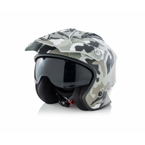 Шлем мото открытый Acerbis (Асербис) JET ARIA Camo/Brown XS