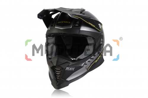 Шлем мото кроссовый Acerbis (Асербис) X-RACER VTR Black/Grey S