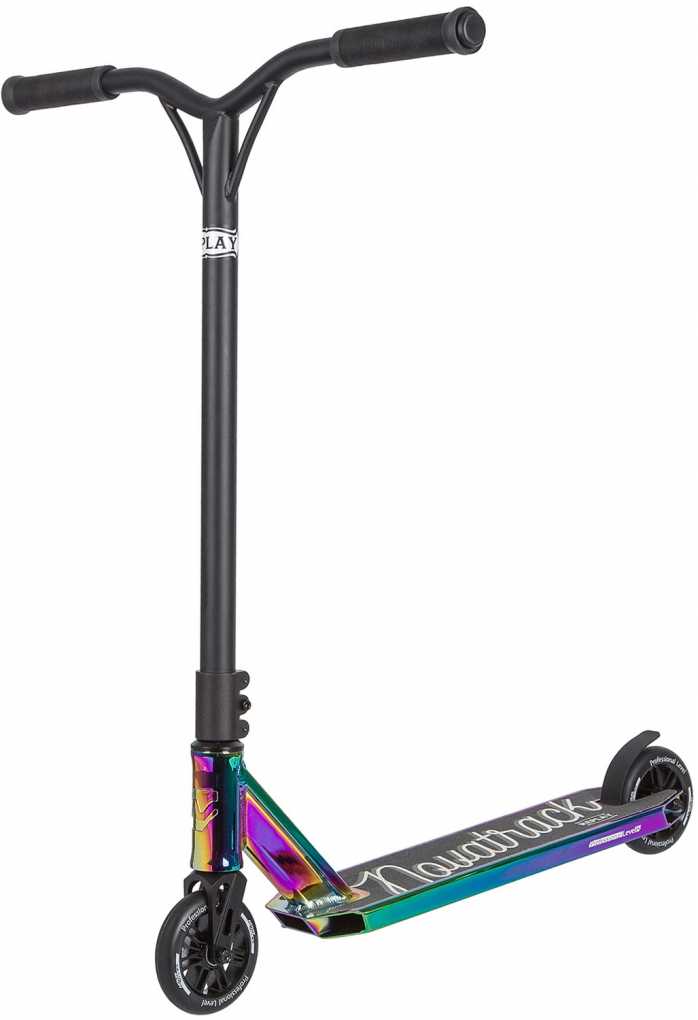 Самокат трюковый Novatrack (Новатрак) REPLAY 110 - 1 PRO NEO CHROME PL черный (2020)