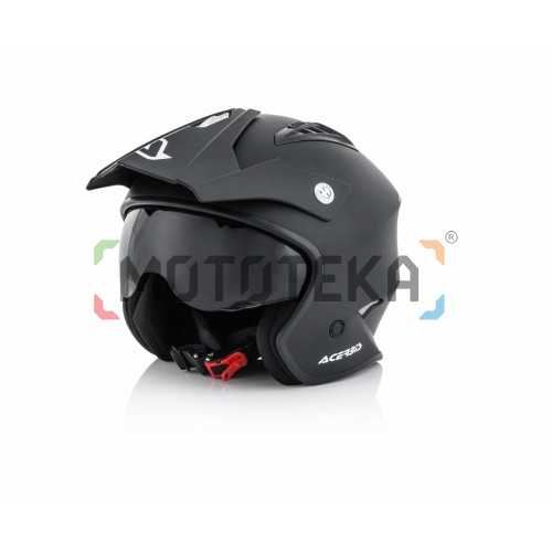 Шлем мото открытый Acerbis (Асербис) JET ARIA Black Matt S