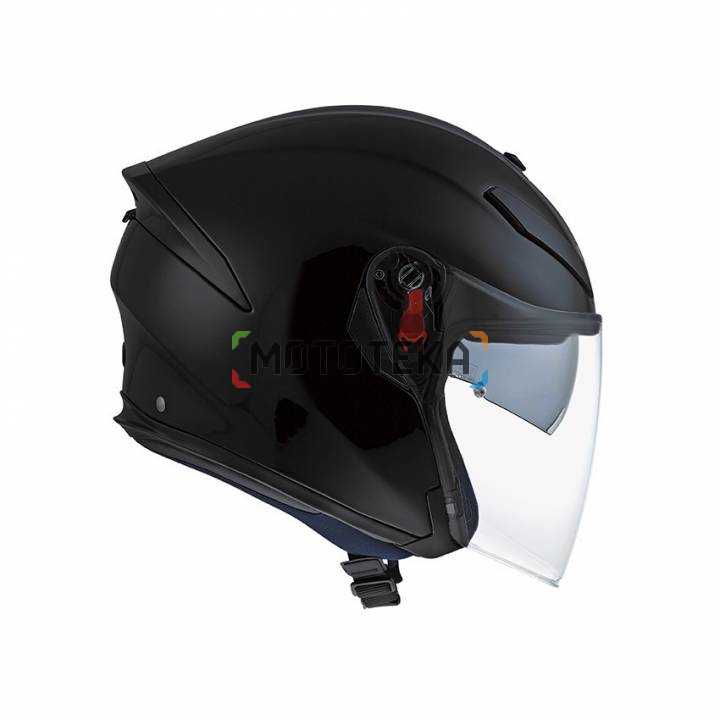 Шлем мото открытый AGV (АГВ) K-5 JET MONO Matt Black ML