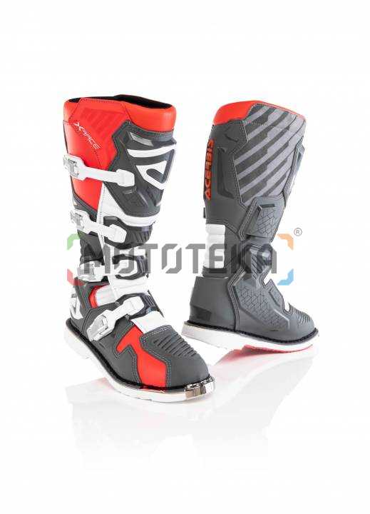 Мотоботы кроссовые Acerbis (Асербис) X-RACE Red/Grey (р.39)