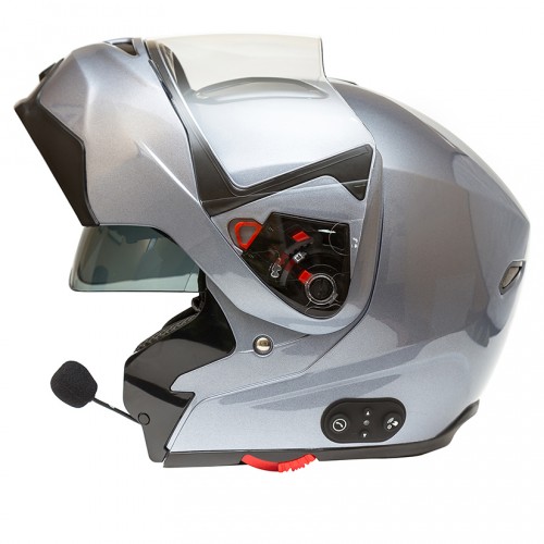 Шлем модуляр GSB G - 339 GREY MET BLUETOOTH