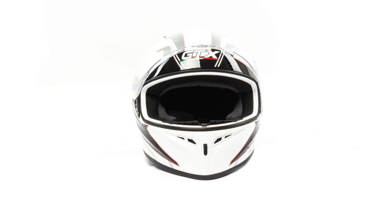Шлем мото интеграл GTX 578 (S) #4 WHITE/BLACK/RED