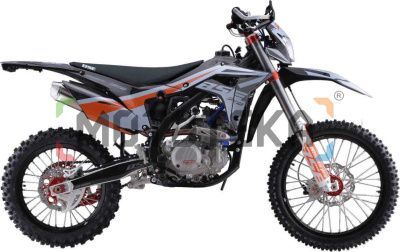 Мотоцикл кроссовый / эндуро BSE (БСЕ) Z8 300e 21/18 Grey Orange Black 2