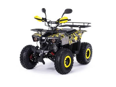 Квадроцикл детский Motax (Мотакс) ATV Grizlik Super LUX 125 жёлтый камуфляж (машинокомплект)