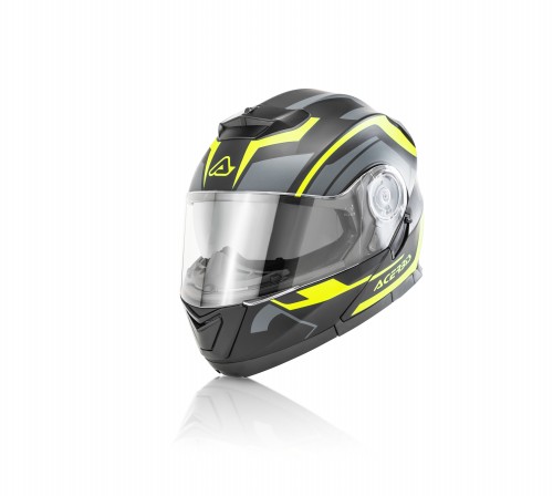 Шлем мото модуляр Acerbis (Асербис) SEREL Black/Yellow-Fluo S