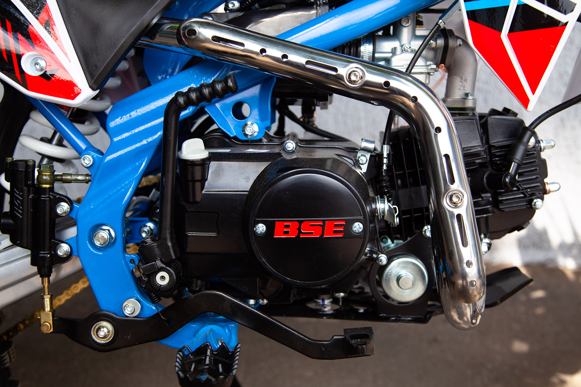 Питбайк BSE (БСЕ) PH 125e 17/14 (ZS) Power Blue 4 (двиг. Zongshen)