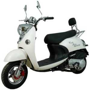 Скутер Vento (Венто) VMC RETRO BY49QT-2A 49 (150) СЕРИЯ N1500, сигнализация, кофр VIN WHITE/BLUE/RED