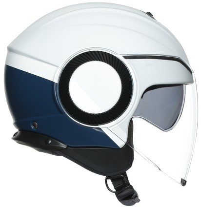 Шлем мото открытый AGV (АГВ) ORBYT MULTI Block Matt Light Grey/Ebony/White XS