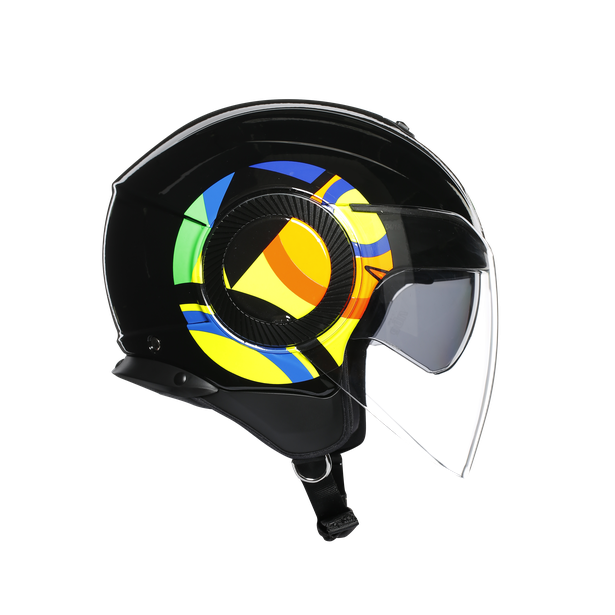 Шлем мото открытый AGV (АГВ) ORBYT TOP Sun&Moon 46 Black XS