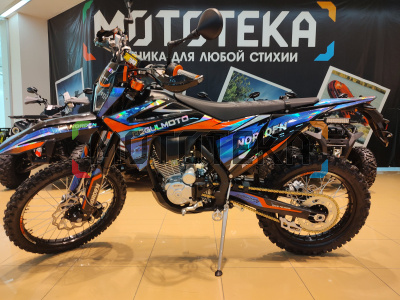 Мотоцикл кроссовый / эндуро Regulmoto (Регулмото) Norden чёрный/синий с ПТС