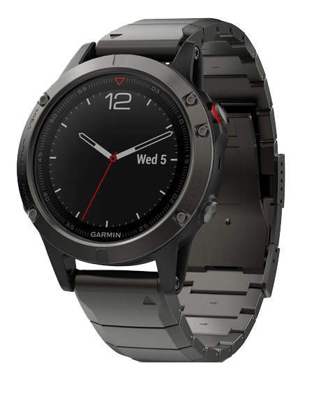 Часы Garmin (Гармин) FENIX 5 SAPPHIRE серые с металлическим браслетом