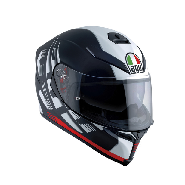 Шлем мото интеграл AGV (АГВ) K-5 S MULTI Darkstorm Matt Black/Red XS