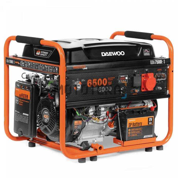 Электрогенератор бензиновый Daewoo (Дэу) GDA 7500E - 3