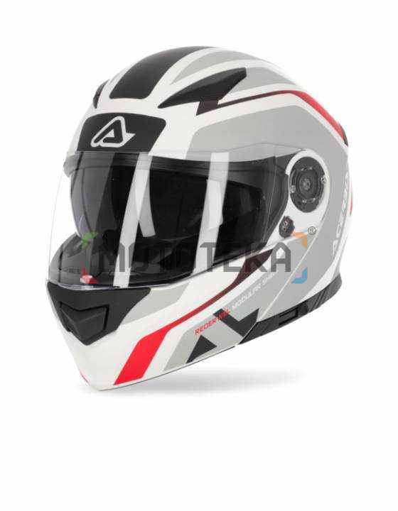 Шлем мото модуляр Acerbis (Асербис) REDERWEL White/Red XS