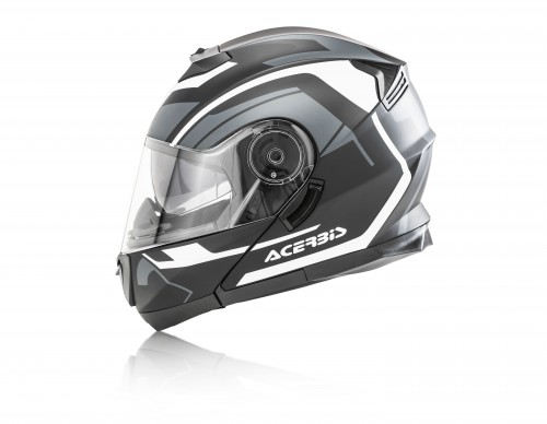 Шлем мото модуляр Acerbis (Асербис) SEREL Black/Grey XL
