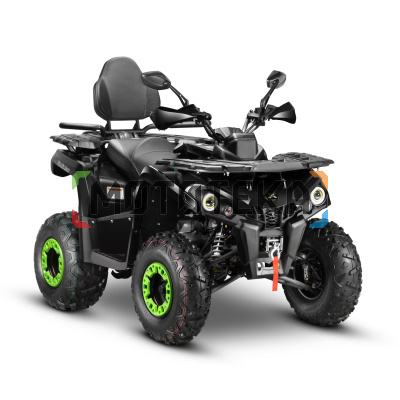 Квадроцикл GLADIATOR (Гладиатор) F200 LONGLUX чёрный с ПСМ