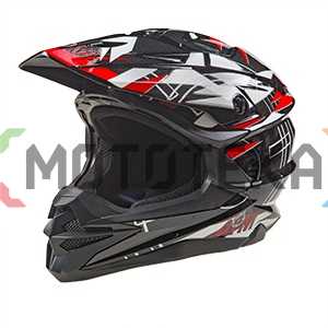 Шлем мото кроссовый AiM (Аим) JK803S Red/Black L