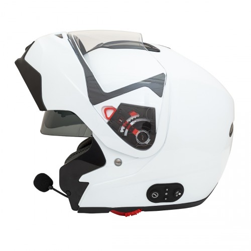 Шлем модуляр GSB G - 339 WHITE GLOSSY BLUETOOTH