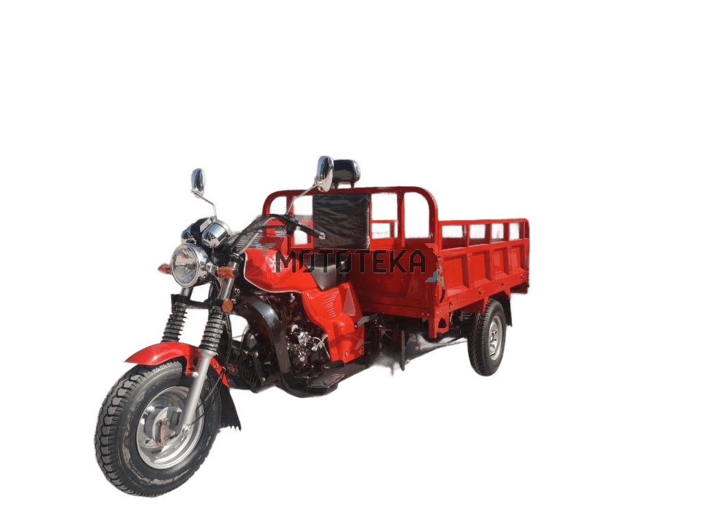 Трицикл грузовой Мотомир AGIAX 1 250 куб. см, ВОЗД.ОХЛ, кузов 2м красный с ПТС