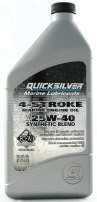 Масло четырёхтактное Quicksilver (Квиксильвер) для всех моторов синтетическое 25W-40 (1л)