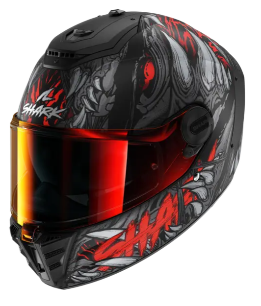 Шлем мото интеграл Shark (Шарк) SPARTAN RS SHAYTAN MAT Black/Anthracite/Anthracite XL