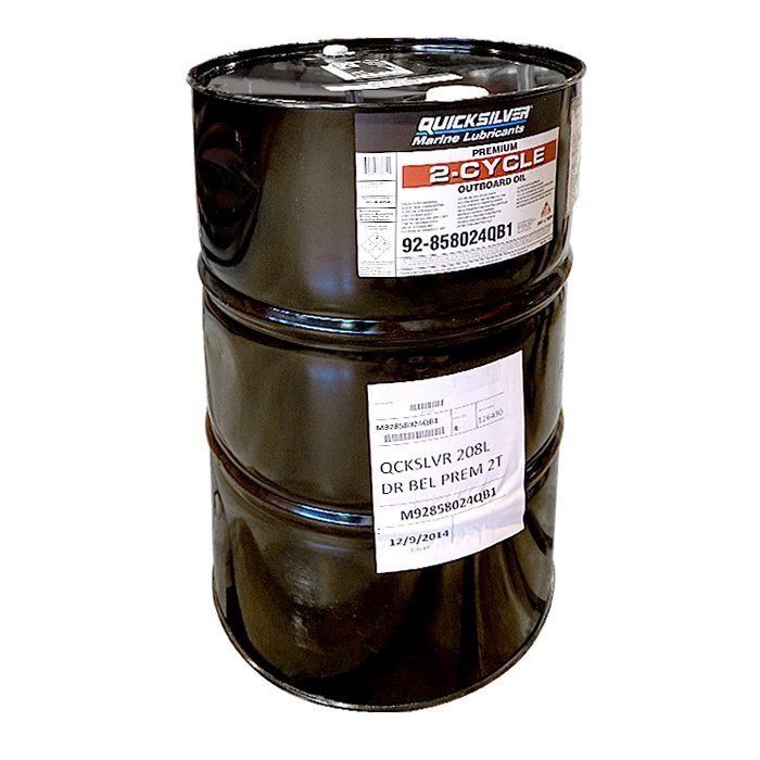 Масло двухтактное Quicksilver (Квиксильвер) Premium TC - W3 (бочка 208 л)