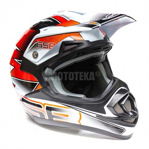 Шлем кроссовый GSB XP - 14 PRO RACE ORANGE