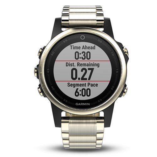Часы Garmin (Гармин) FENIX 5S SAPPHIRE золотистые с металлическим браслетом | Мототека