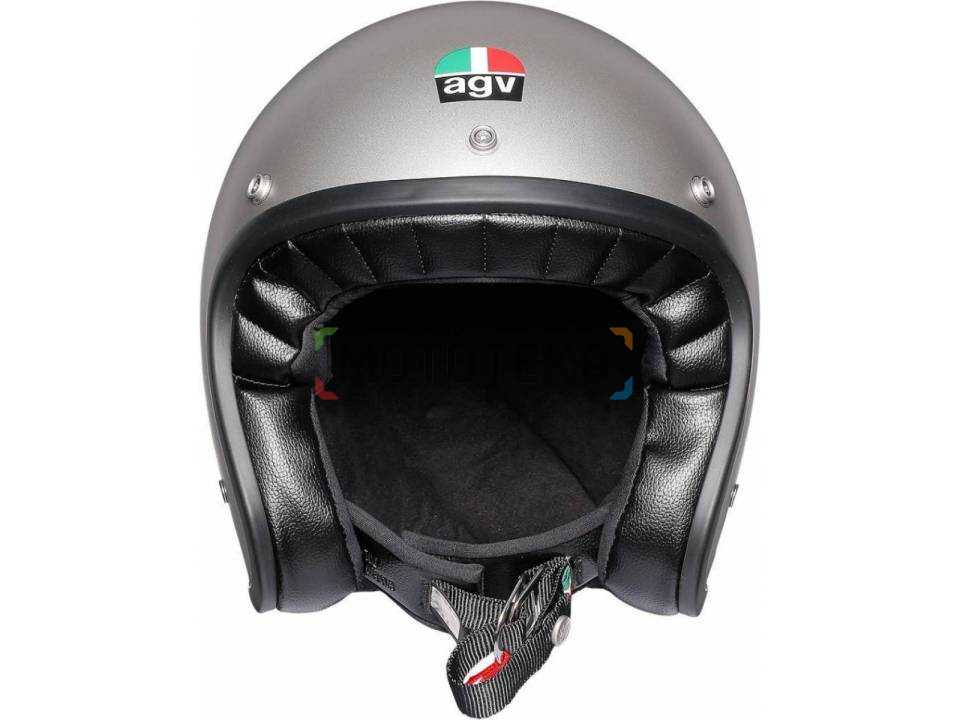 Шлем мото открытый AGV (АГВ) X70 MONO Matt Light Grey XXL