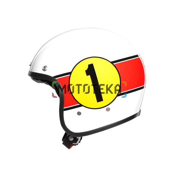 Шлем мото открытый AGV (АГВ) X70 MULTI Mino 73 White/Red ML