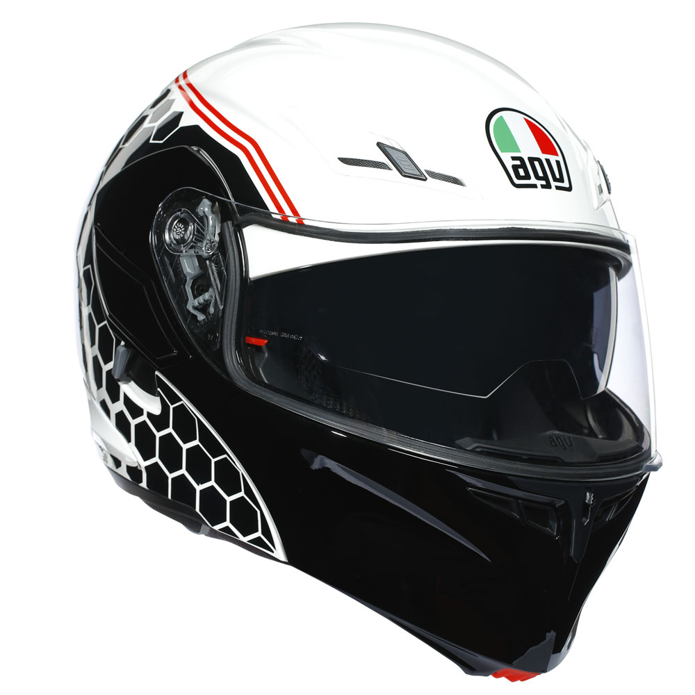 Шлем мото модуляр AGV (АГВ) COMPACT ST MULTI Detroit White/Black S