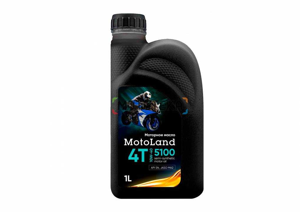 Масло моторное MotoLand (Мотолэнд) Moto 5100 4T 10w40 1л