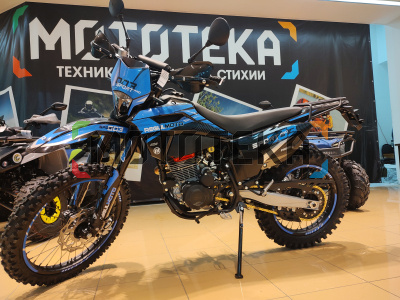 Мотоцикл кроссовый / эндуро Regulmoto (Регулмото) Sport - 003 PR PRO 300 (4 valves) 6 передач чёрный/синий с ПТС