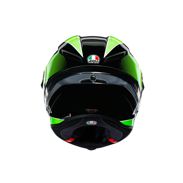 Шлем мото интеграл AGV (АГВ) CORSA R MULTI Supersport Black/White/Lime XL
