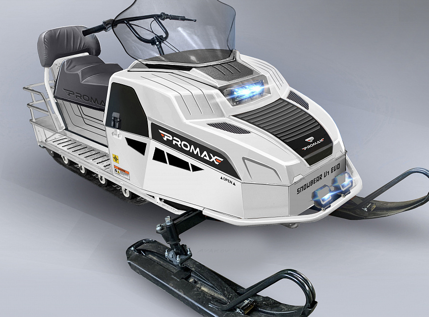 Снегоход Promax (Промакс) YAKUT LONG 500 2.0 4T 22 л.с Черный/зеленый (мaшинокомплект)