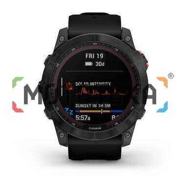 Мультиспорт.часы Garmin (Гармин) Fenix 7x Solar, серые с черным ремешк (010-02541-01)