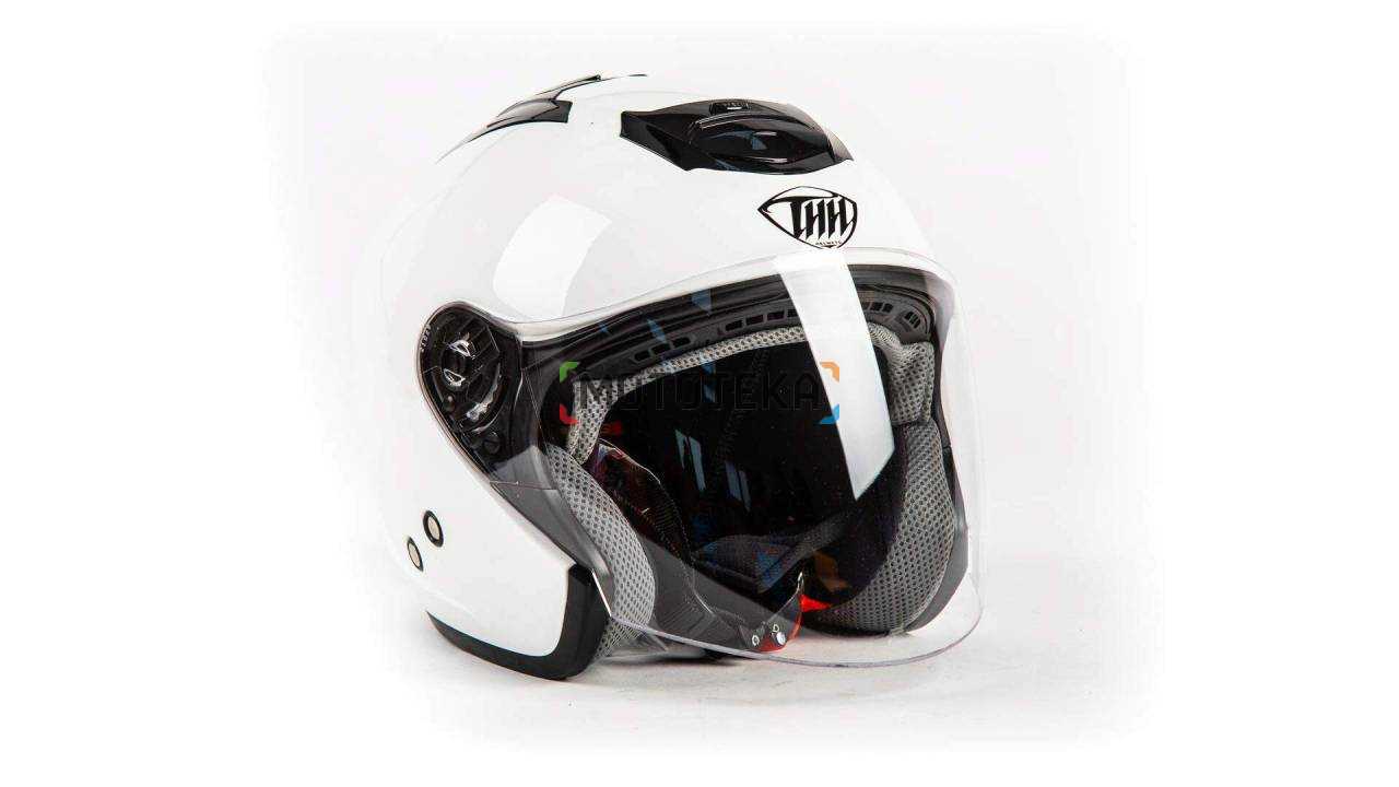 Шлем мото открытый THH T - 386 WHITE (L)