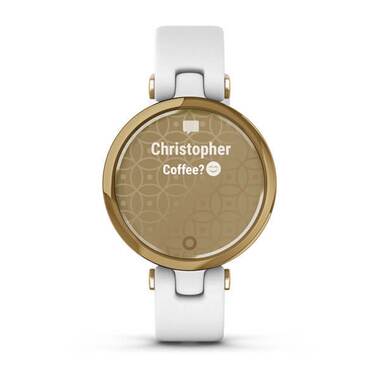 Фэшн смарт-часы Garmin (Гармин) Lily LightGold White Leather (010-02384-B3) | Мототека