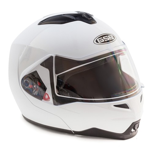 Шлем модуляр GSB G - 339 WHITE GLOSSY