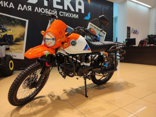 Мопед Мотомир COLT SCRAMBLER оранжевый/белый фото 11