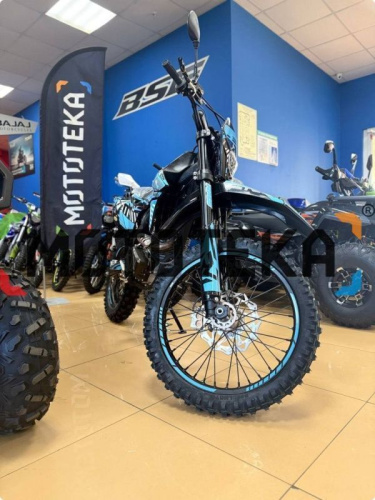 Мотоцикл кроссовый / эндуро Regulmoto (Регулмото) ZR PR 300 4 valves 6 Gear чёрный/синий с ПТС фото 7