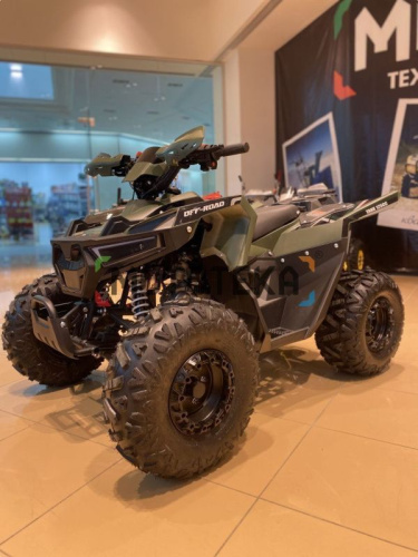 Квадроцикл детский FXMOTO (ФХМото) TANK 125 зелёный (машинокомплект) фото 5