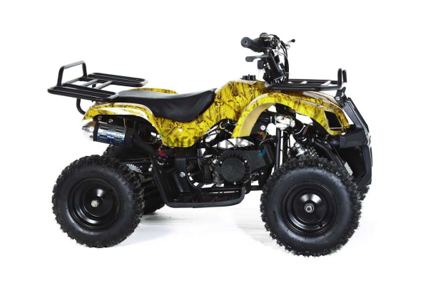 Квадроцикл детский Motax (Мотакс) ATV Mini Grizlik X - 16 [мех] жёлтый камуфляж (машинокомплект) | Мототека