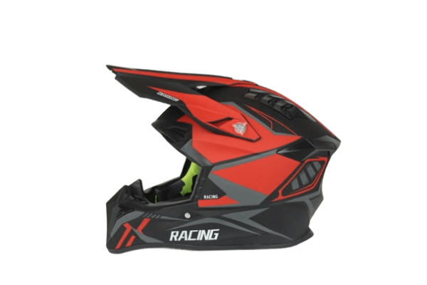 Шлем мото кроссовый Helmet TQ 602 чёрный/красный XL | Мототека